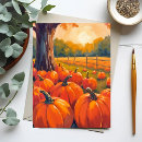 Search for pumpkins postcards Watercolor
