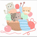 Search for cat with yarn stickers Animal