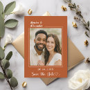 Search for terracotta wedding save the dates Modern