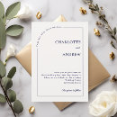 Search for blue and ivory wedding invitations Simple
