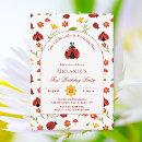Search for ladybug 1st birthday invitations Garden party