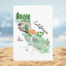 Search for state cards Watercolor