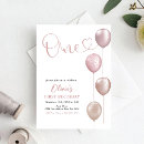 Search for elegant 1st birthday invitations Pastel