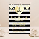 Search for black and white stripes baby shower invitations Modern