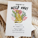 Search for cheetah invitations Wild one