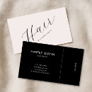 Search for front and back business cards Black