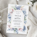 Search for dusty blue and blush invitations Rustic