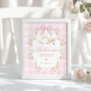 Search for pink gingham posters Baby shower