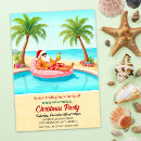 Search for pool christmas invitations Beach christmas party