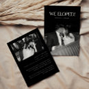 Search for newlywed couple invitations Elopement