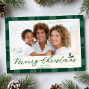 Search for dark green christmas cards Plaid