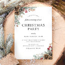Search for evergreen christmas invitations Festive