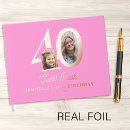 Search for 40th birthday guest books Elegant