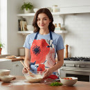 Search for red white and blue aprons Modern