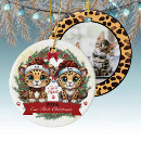 Search for leopard christmas tree decorations Feline