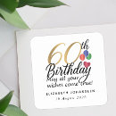 Search for 60 years old stickers Typography