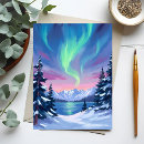 Search for northern lights postcards Night sky