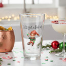 Search for funny holiday beer glasses Elf