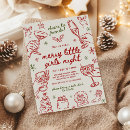 Search for ladies night christmas invitations Hand drawn