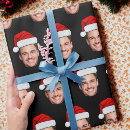 Search for face wrapping paper Santa