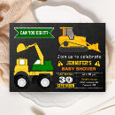 Search for construction baby shower invitations Boys