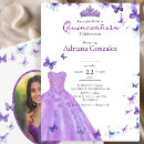 Search for purple butterfly quinceanera invitations Mis quince anos