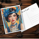 Search for 1920s flapper postcards Roaring twenties