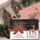 Search for cute reindeer cards Red bow