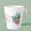 Search for red berries mugs Monogram initial