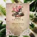 Search for rustic tea bridal shower invitations Vintage