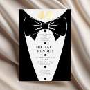 Search for men 40th birthday invitations Suit