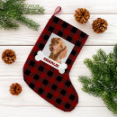 Search for black dog christmas stockings Buffalo plaid