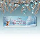 Search for reindeer antlers return address labels Snow