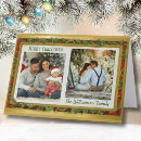Search for gold frame christmas cards Script typography