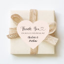 Search for taupe wedding stickers Thank you