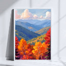 Search for mountains in fall art Orange