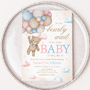Search for teddy bear gender reveal invitations Balloon