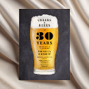 Search for cheers and beers 30th birthday invitations Modern