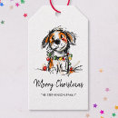 Search for dog christmas gift tags Whimsical