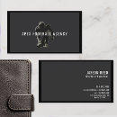 Search for sports agent business cards Black