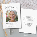 Search for life celebration invitations In loving memory