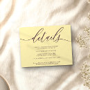 Search for menu for wedding enclosure cards Simple