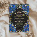 Search for royal blue black birthday invitations Floral