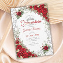 Search for quinceanera red silver Watercolor