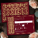 Search for gothic rsvp invitations Gold