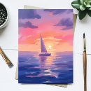 Search for sunset postcards Boat