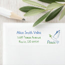 Search for peaceful return address labels Olive branch