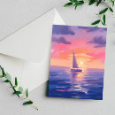 Search for sunset sailing cards Sea