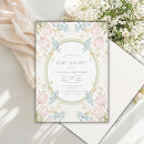 Search for pink and green baby shower invitations Vintage