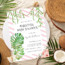 Search for tropical paradise invitations Modern